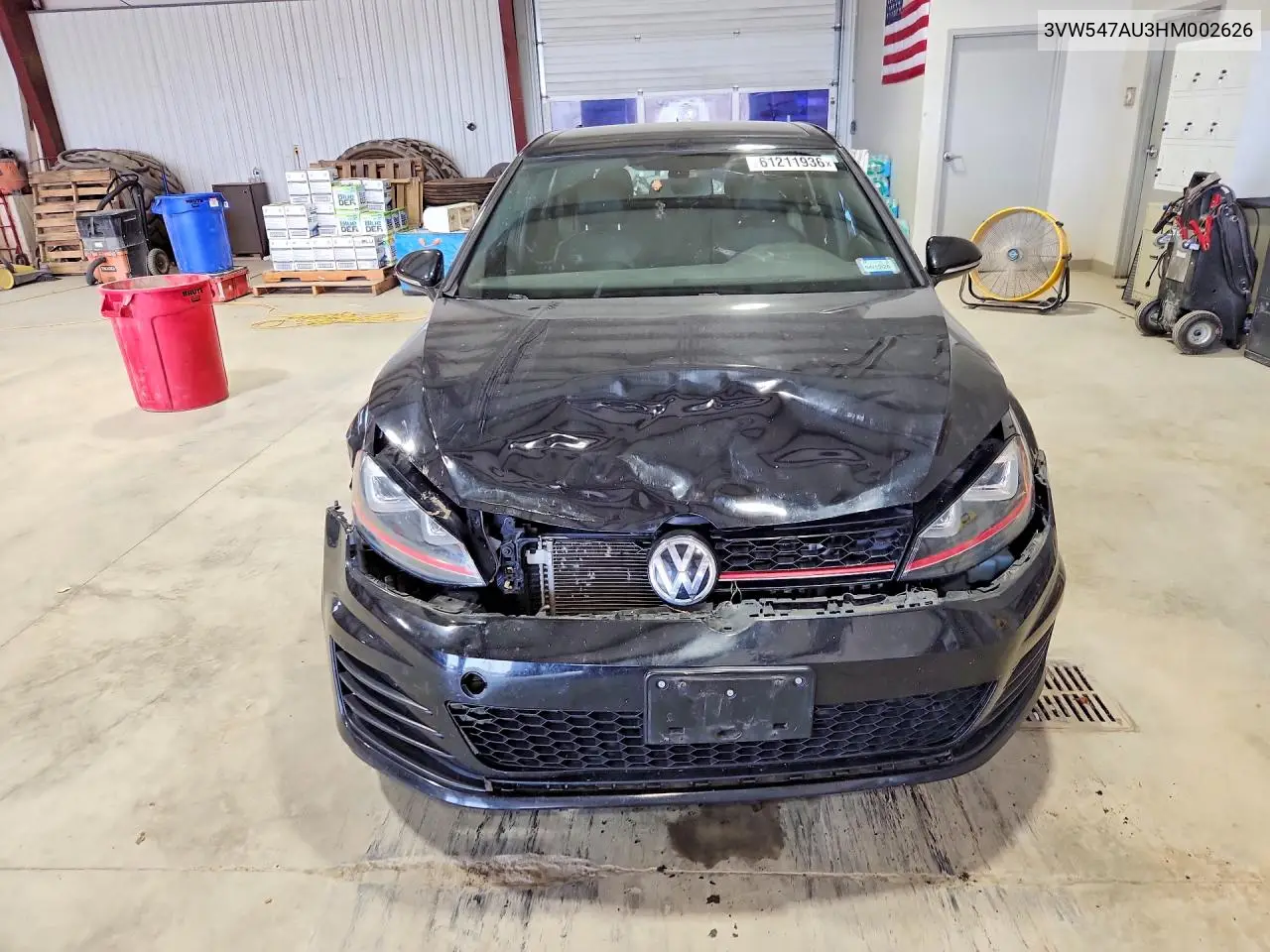 2017 Volkswagen Gti Sport/Se/Autobahn VIN: 3VW547AU3HM002626 Lot: 61211936