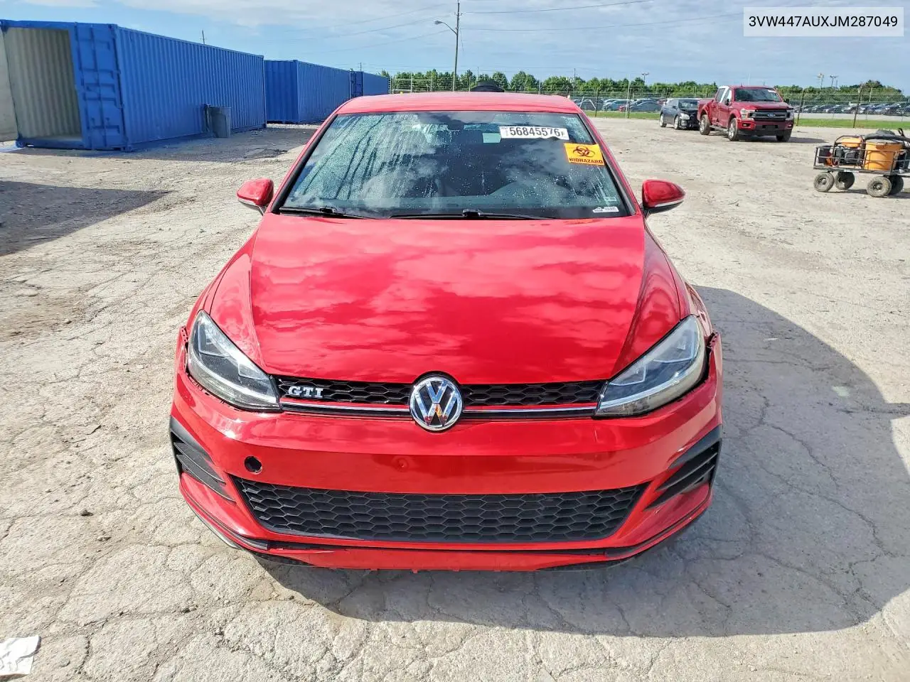 2018 Volkswagen Gti S VIN: 3VW447AUXJM287049 Lot: 56845576