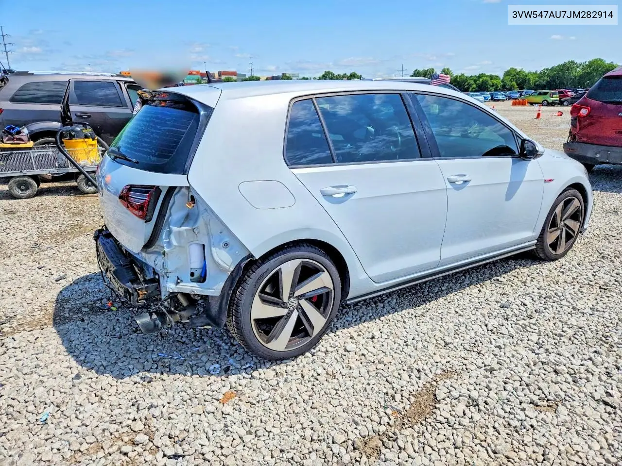 2018 Volkswagen Gti S VIN: 3VW547AU7JM282914 Lot: 62285146