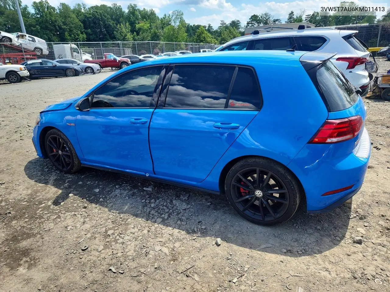 2019 Volkswagen Gti S VIN: 3VW5T7AU6KM011413 Lot: 58830436