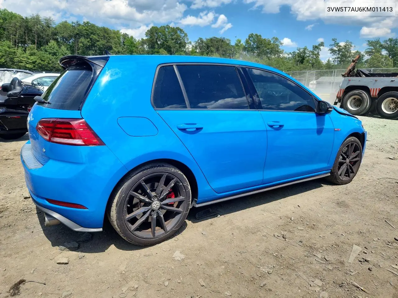 2019 Volkswagen Gti S VIN: 3VW5T7AU6KM011413 Lot: 58830436