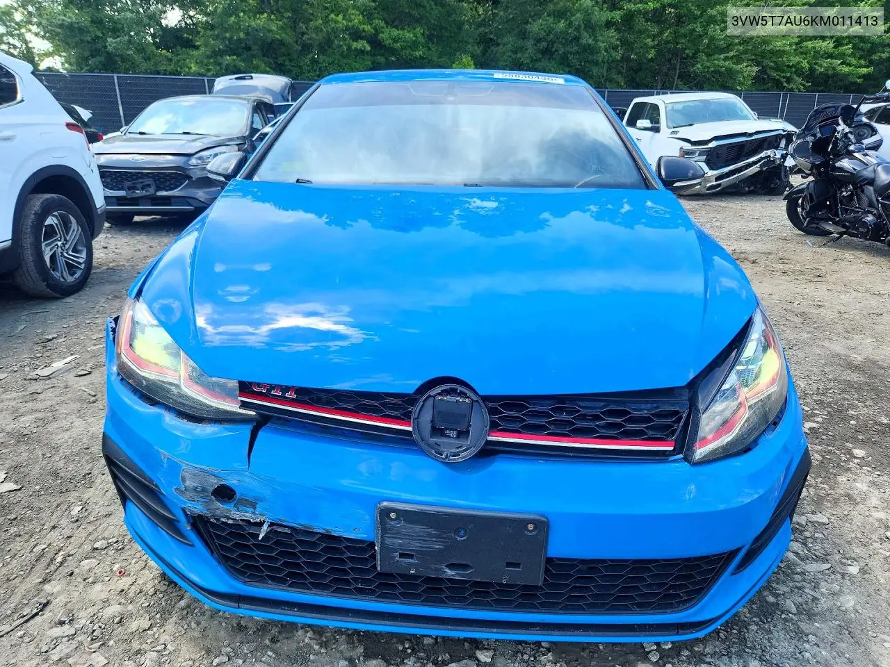 2019 Volkswagen Gti S VIN: 3VW5T7AU6KM011413 Lot: 58830436
