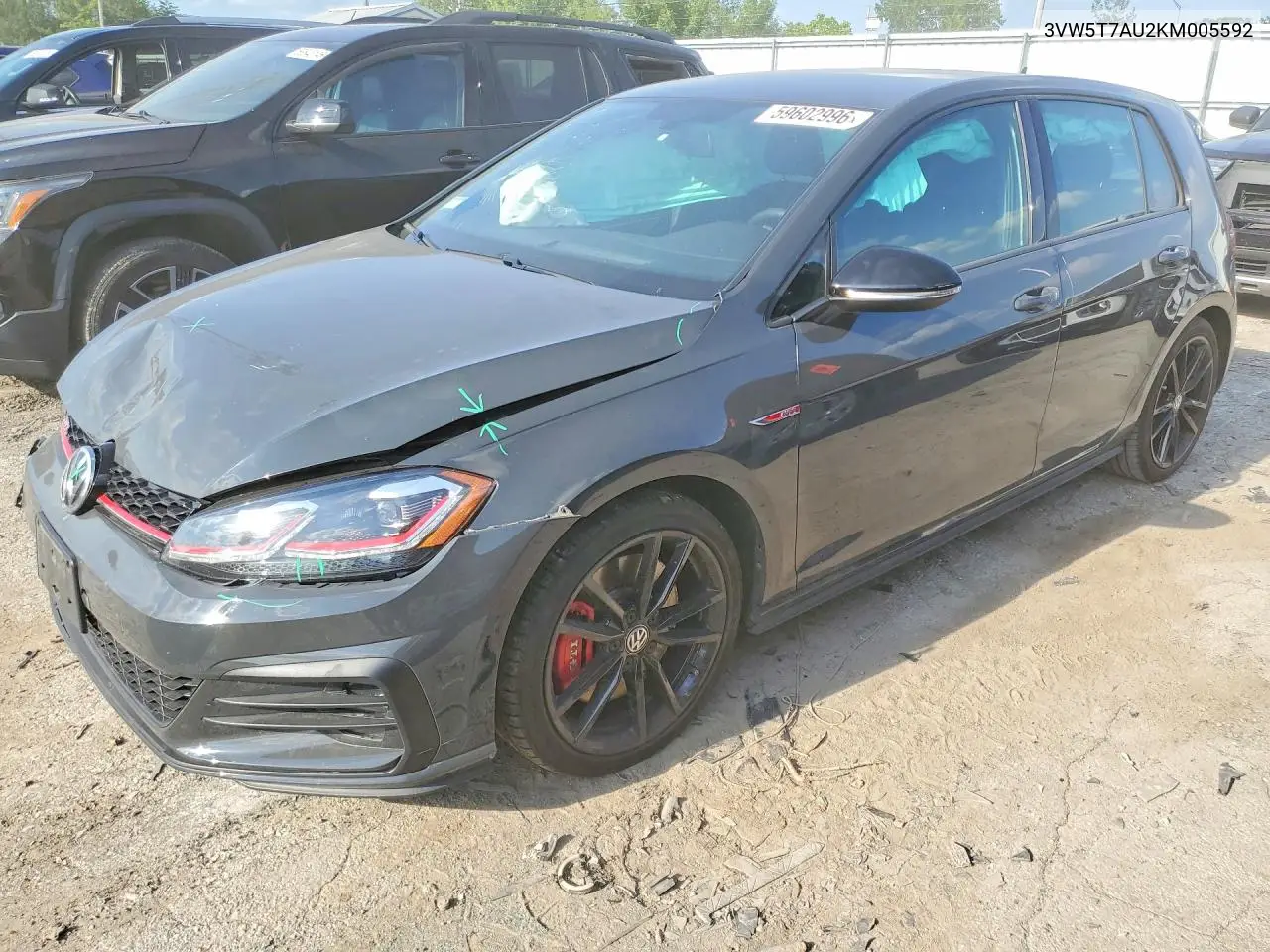2019 Volkswagen Gti S VIN: 3VW5T7AU2KM005592 Lot: 59602996