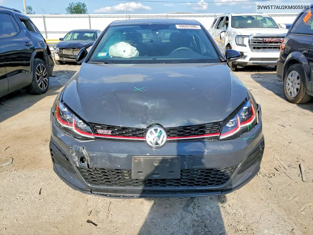 2019 Volkswagen Gti S VIN: 3VW5T7AU2KM005592 Lot: 59602996