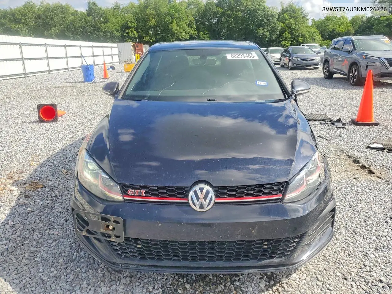 2019 Volkswagen Gti S/Se/Autobahn/Rabbit Edition VIN: 3VW5T7AU3KM026726 Lot: 60293466