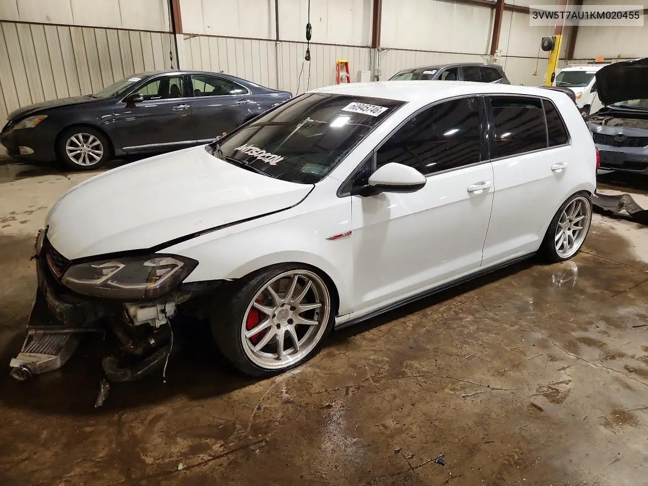 2019 Volkswagen Gti S VIN: 3VW5T7AU1KM020455 Lot: 60945746