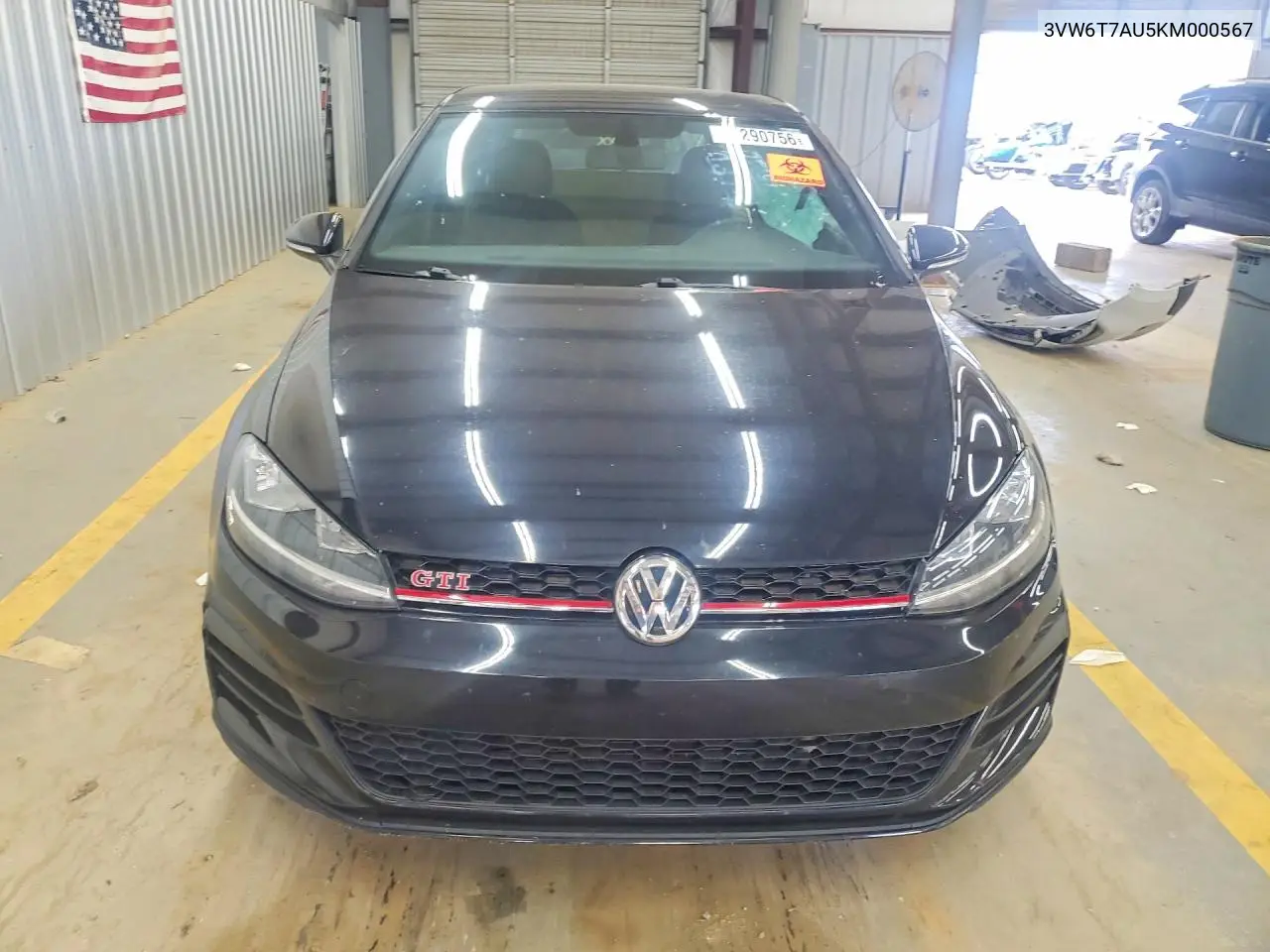 2019 Volkswagen Gti S VIN: 3VW6T7AU5KM000567 Lot: 61290756