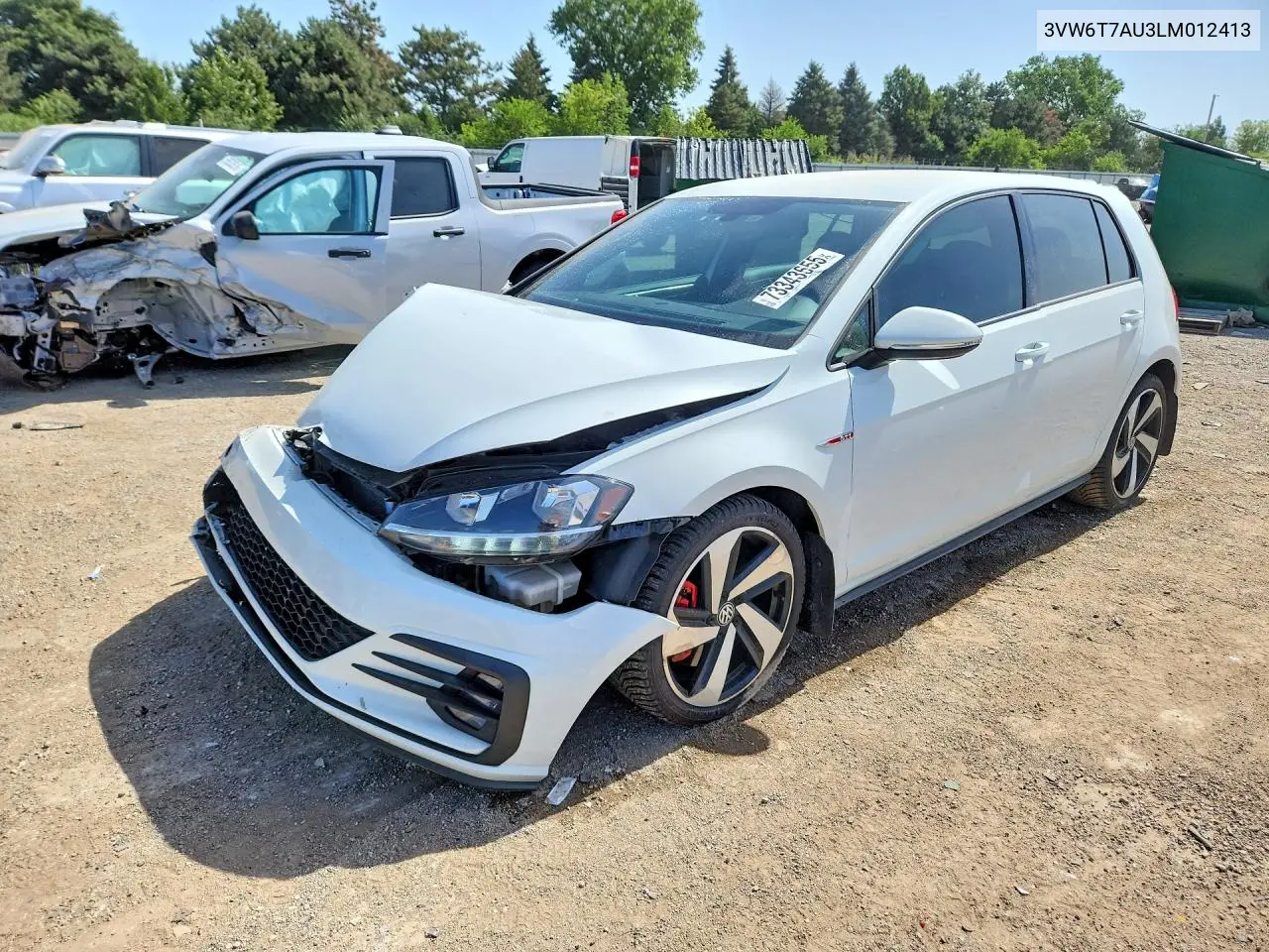 2020 Volkswagen Gti S VIN: 3VW6T7AU3LM012413 Lot: 73343655