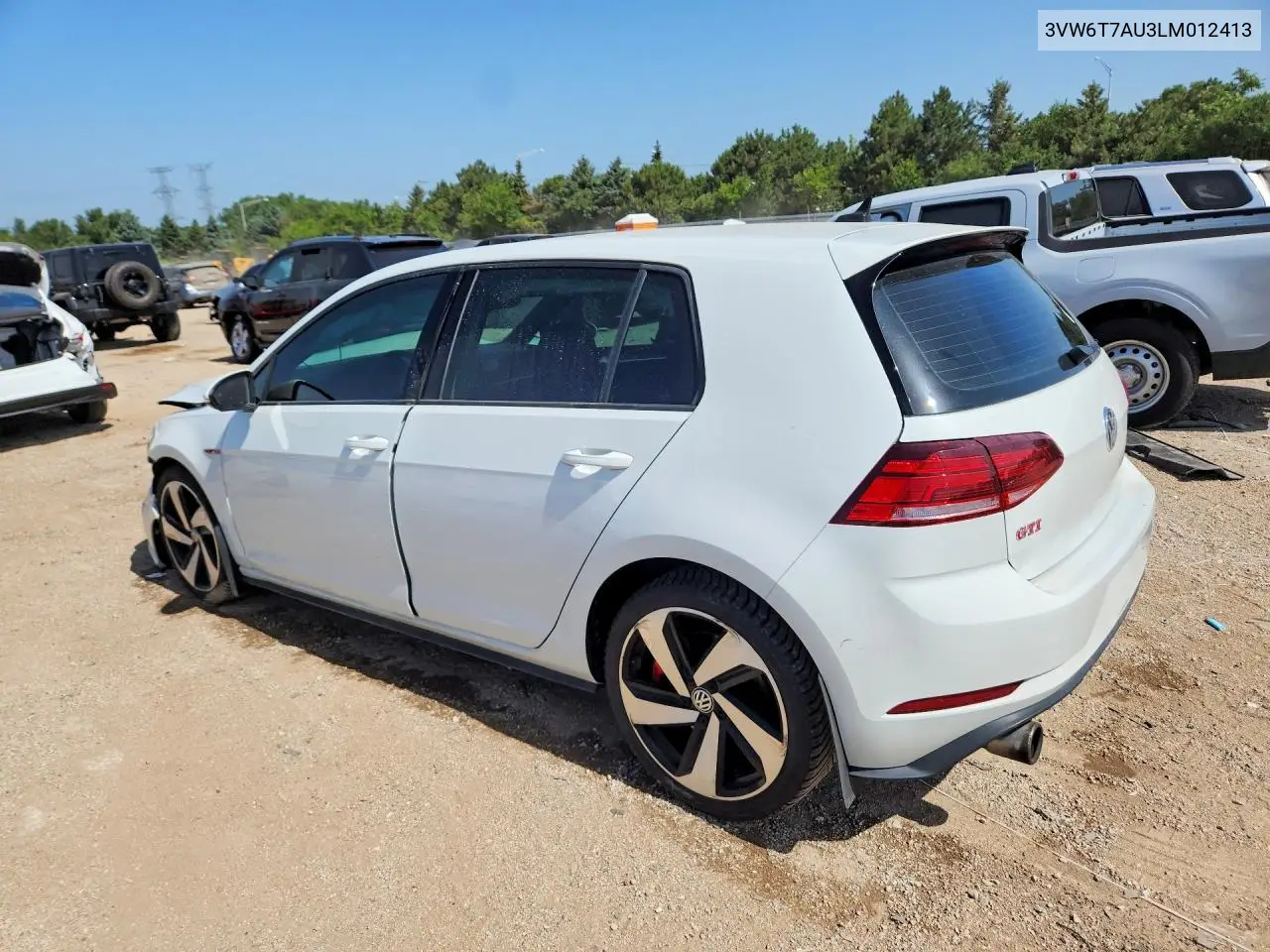 2020 Volkswagen Gti S VIN: 3VW6T7AU3LM012413 Lot: 73343655
