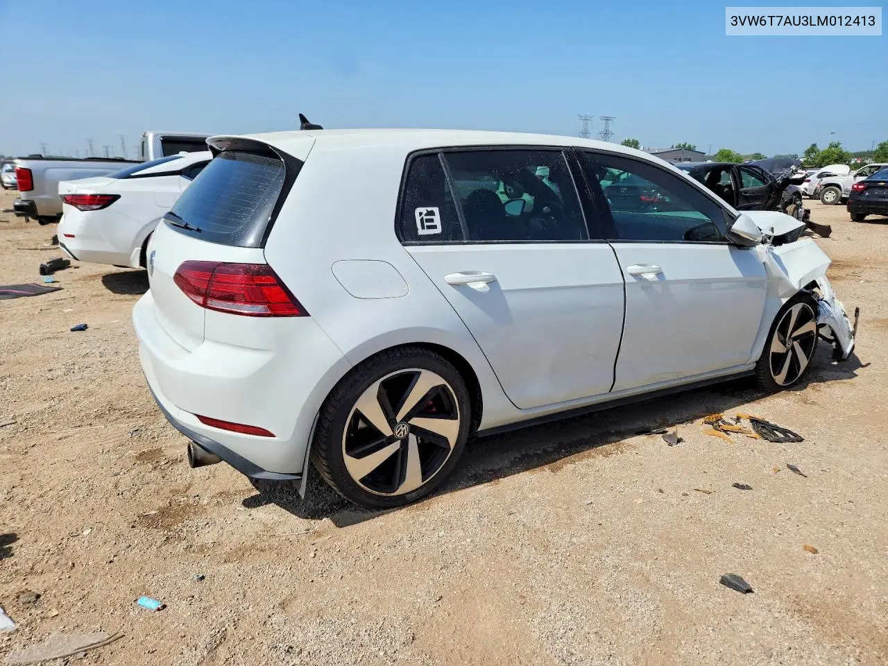 2020 Volkswagen Gti S VIN: 3VW6T7AU3LM012413 Lot: 73343655