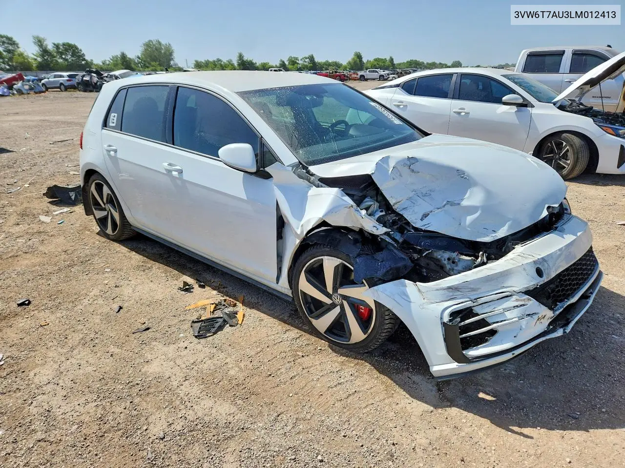 2020 Volkswagen Gti S VIN: 3VW6T7AU3LM012413 Lot: 73343655
