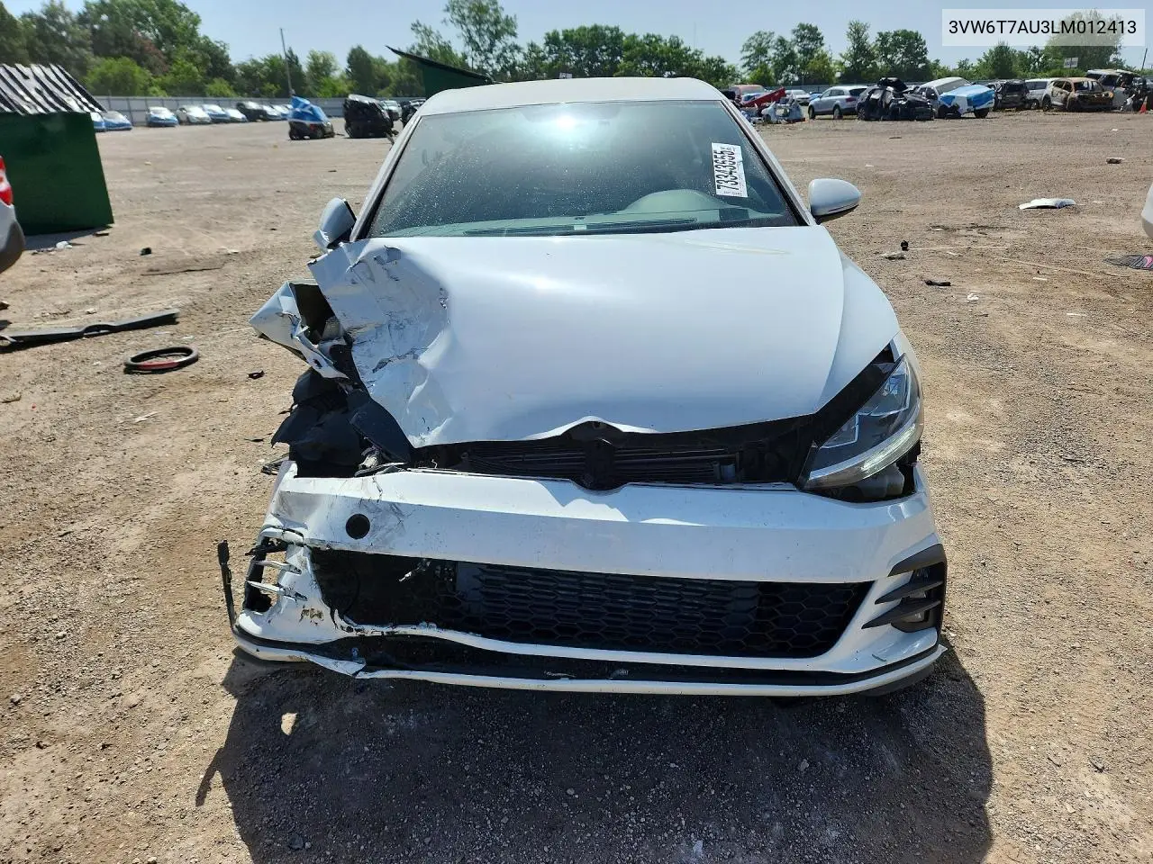 2020 Volkswagen Gti S VIN: 3VW6T7AU3LM012413 Lot: 73343655