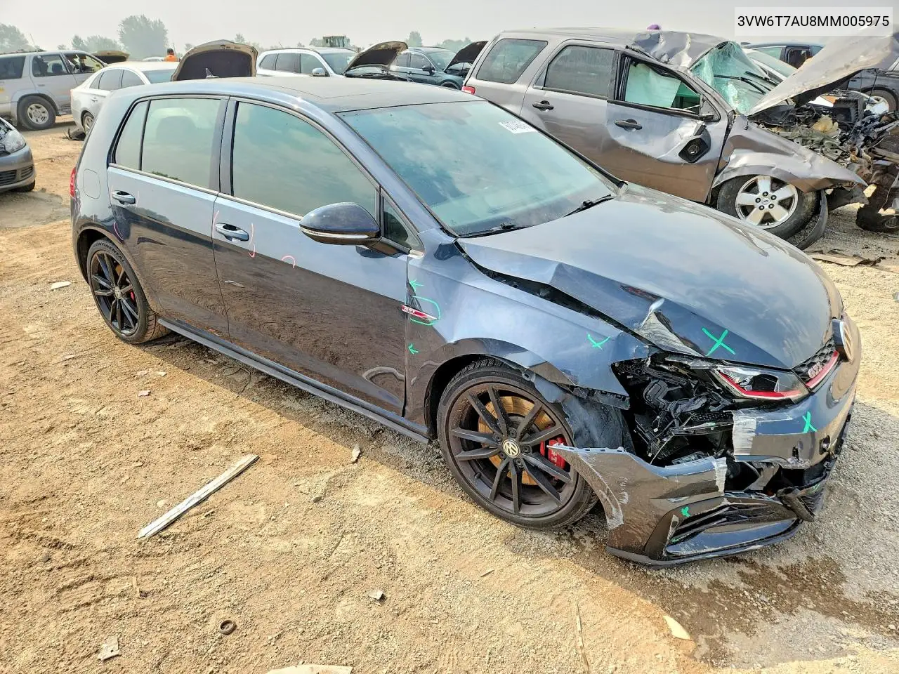 2021 Volkswagen Gti S VIN: 3VW6T7AU8MM005975 Lot: 60746946