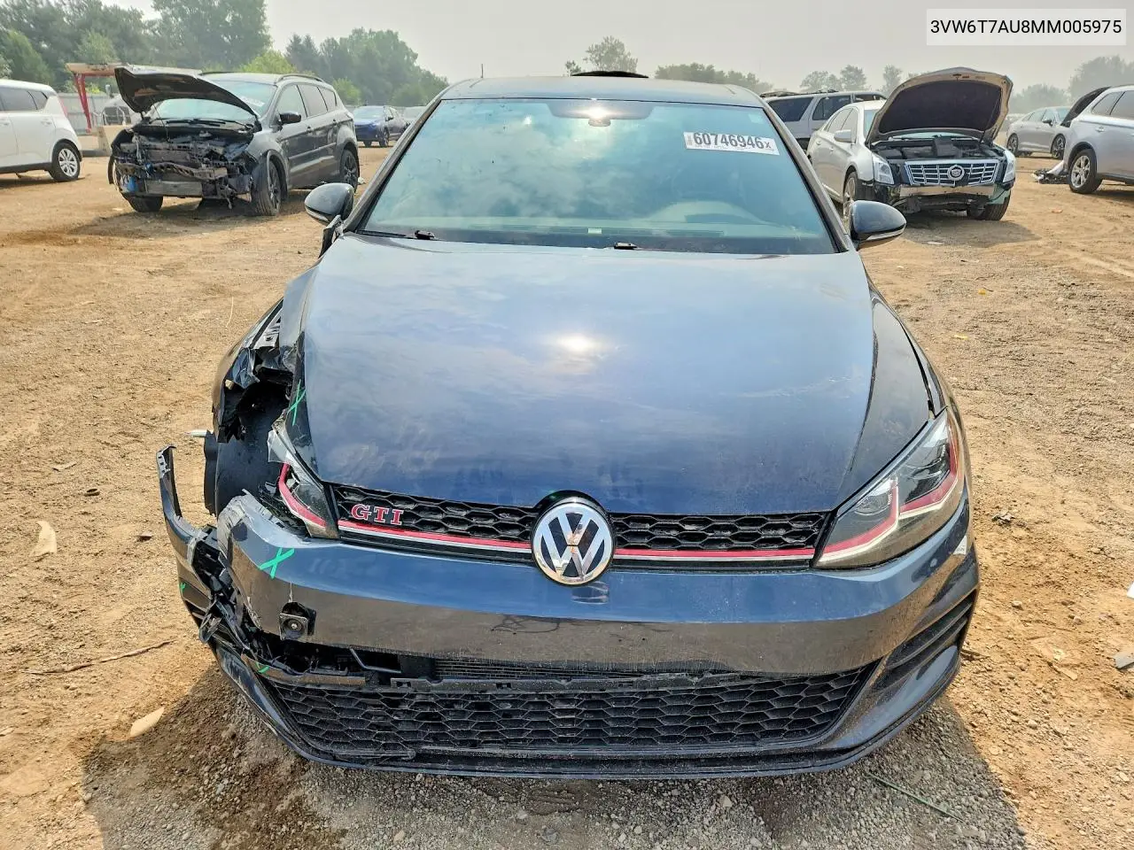 2021 Volkswagen Gti S VIN: 3VW6T7AU8MM005975 Lot: 60746946