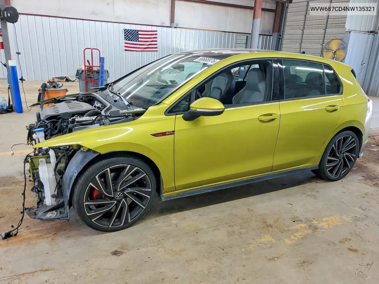2022 Volkswagen Gti Autobahn VIN: WVW687CD4NW135321 Lot: 56668976