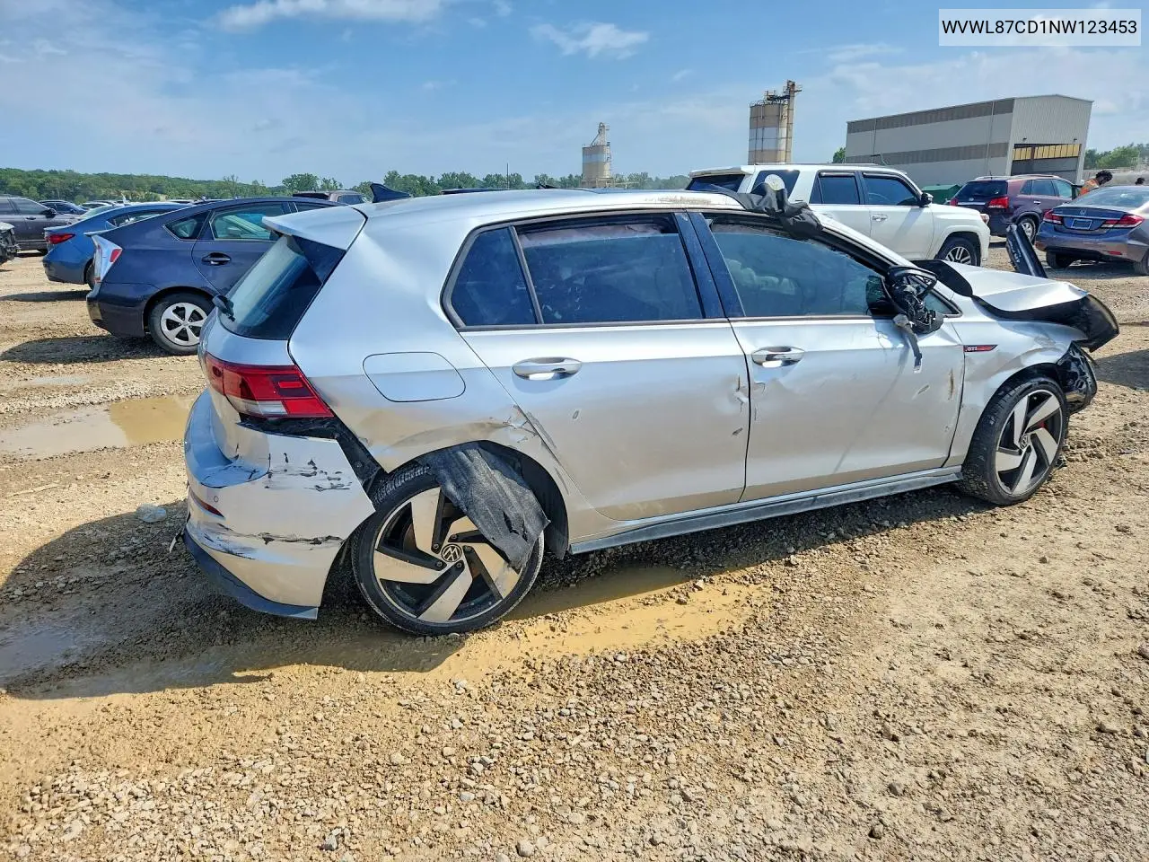 2022 Volkswagen Gti Se VIN: WVWL87CD1NW123453 Lot: 57044476