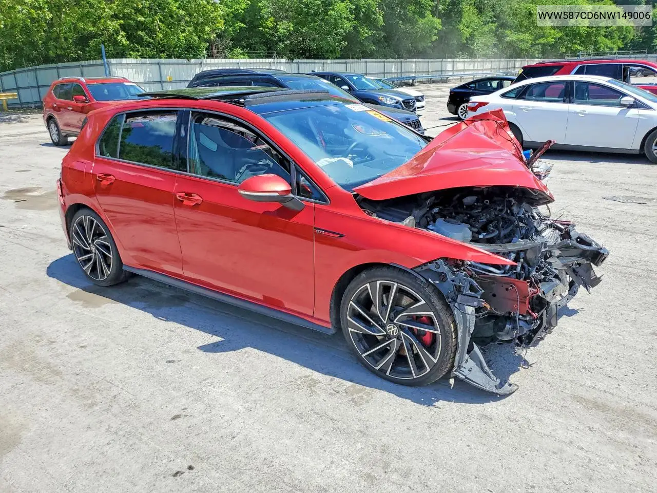2022 Volkswagen Gti Autobahn VIN: WVW587CD6NW149006 Lot: 58539276