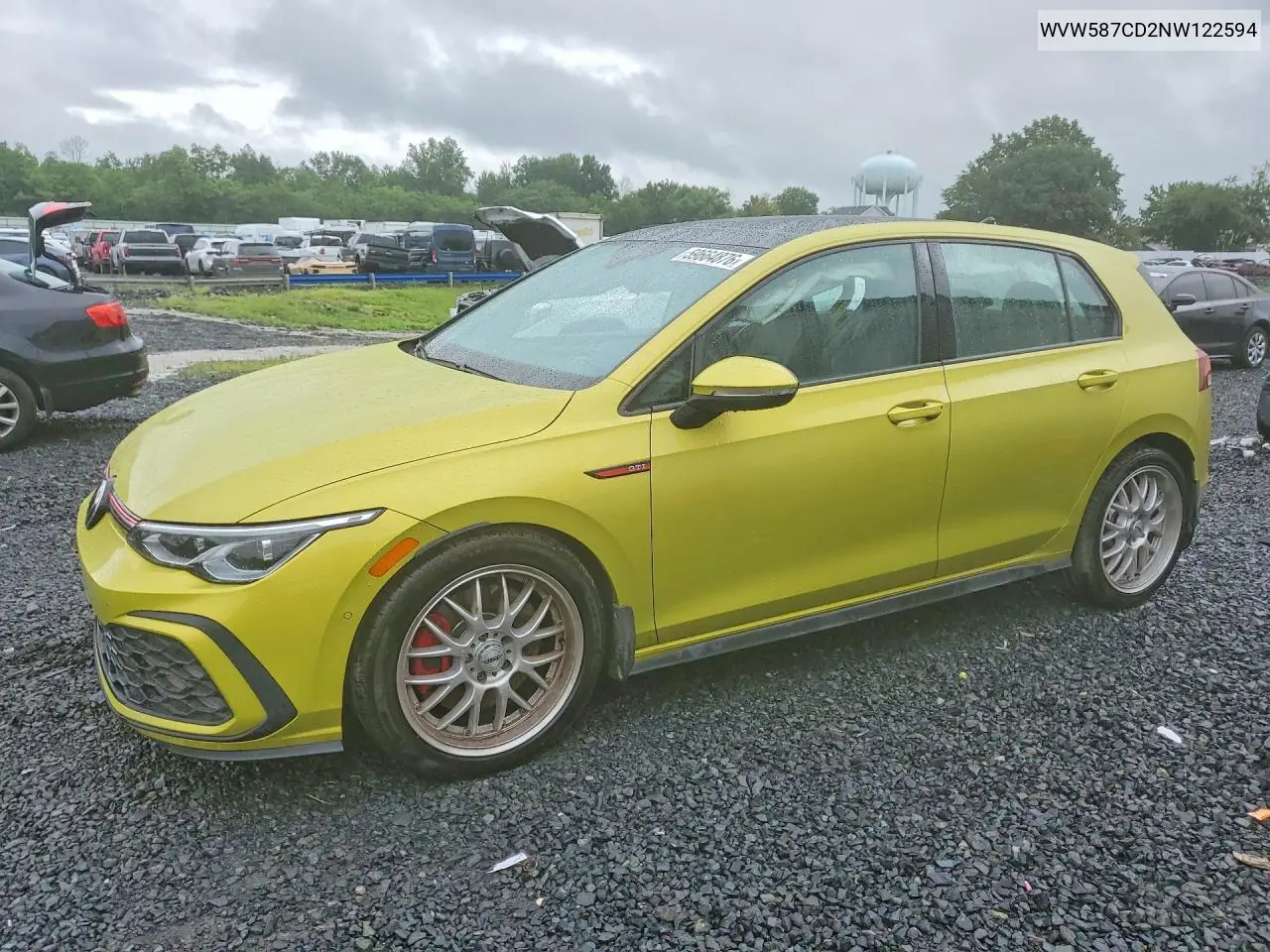 2022 Volkswagen Gti Autobahn VIN: WVW587CD2NW122594 Lot: 59664876
