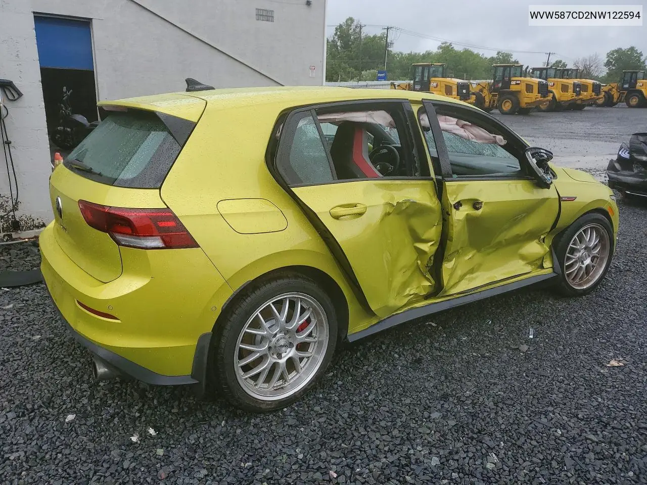 2022 Volkswagen Gti Autobahn VIN: WVW587CD2NW122594 Lot: 59664876