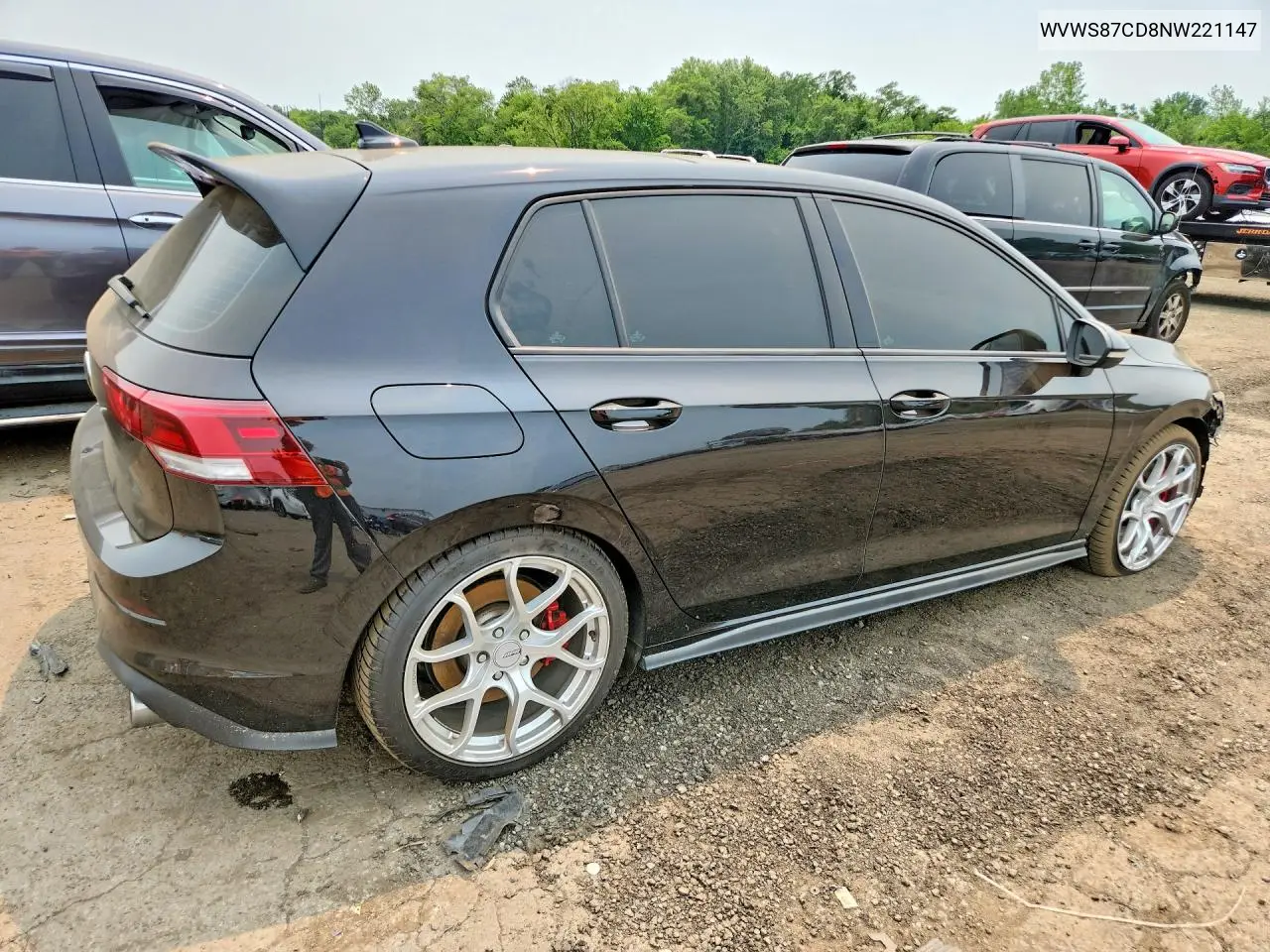2022 Volkswagen Gti Se VIN: WVWS87CD8NW221147 Lot: 60037986
