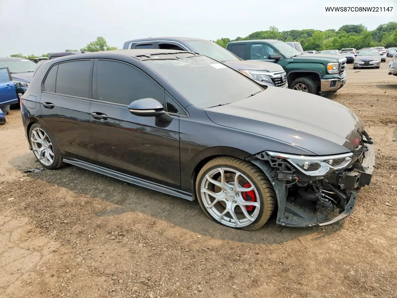 2022 Volkswagen Gti Se VIN: WVWS87CD8NW221147 Lot: 60037986