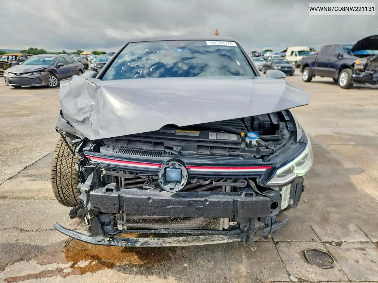 2022 Volkswagen Gti Se VIN: WVWN87CD8NW221131 Lot: 60782376