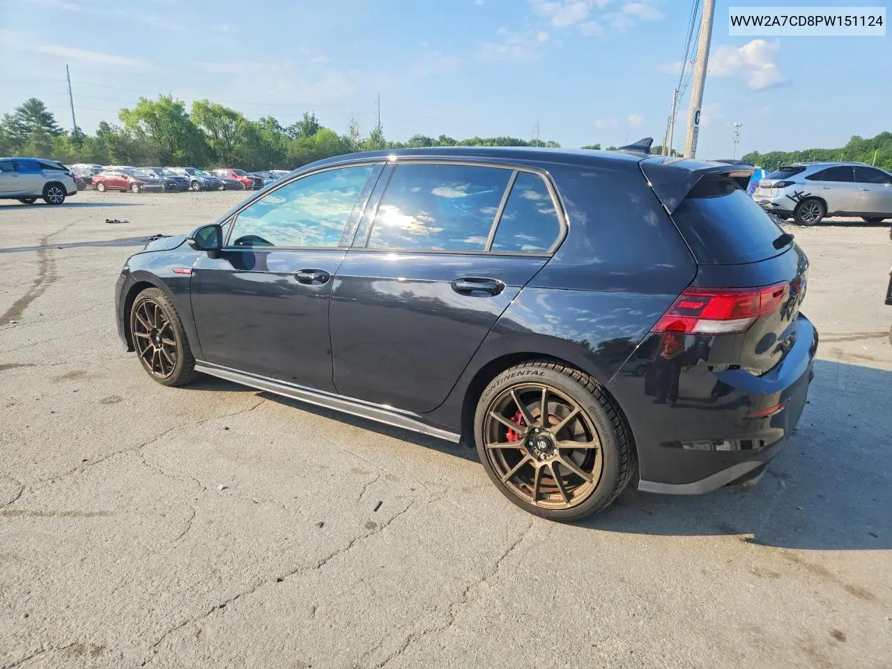 2023 Volkswagen Gti Se VIN: WVW2A7CD8PW151124 Lot: 59182026