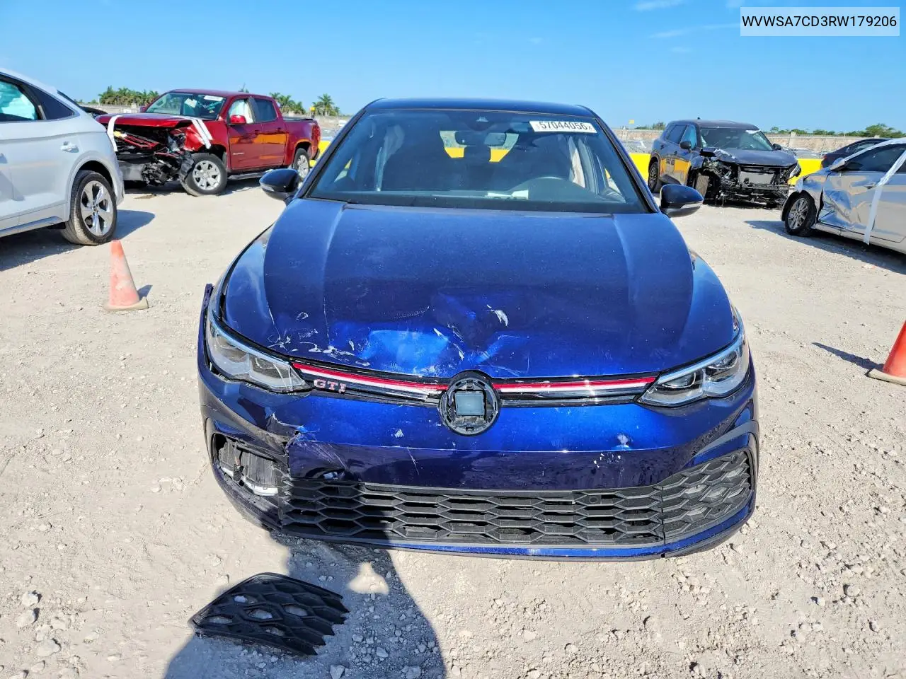 2024 Volkswagen Gti Se VIN: WVWSA7CD3RW179206 Lot: 57044056