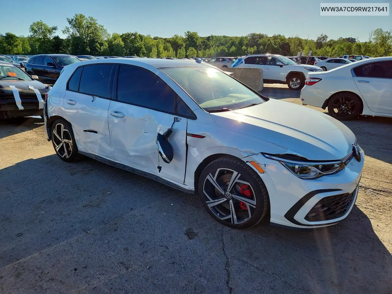 2024 Volkswagen Gti Se VIN: WVW3A7CD9RW217641 Lot: 57228736