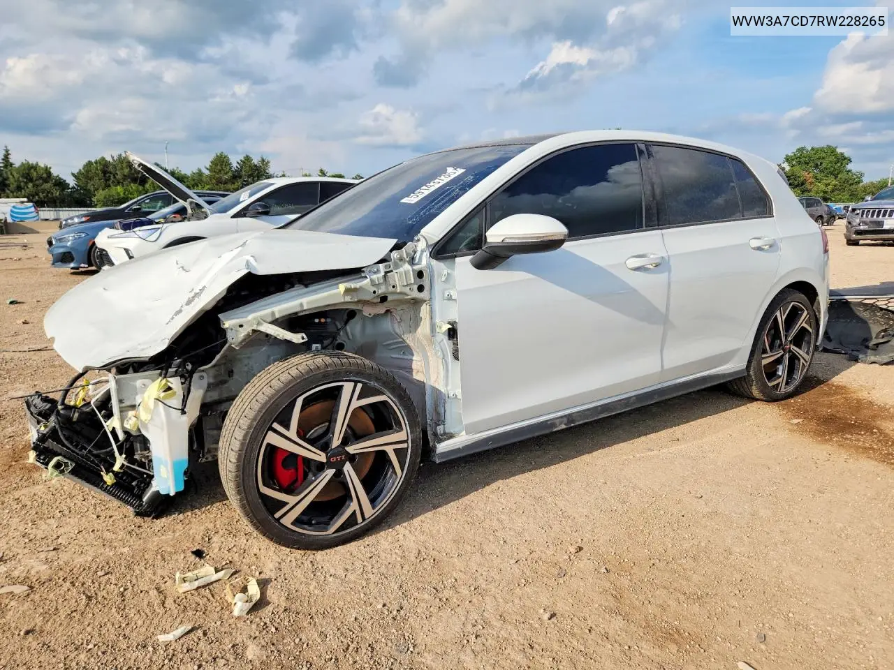 2024 Volkswagen Gti Se VIN: WVW3A7CD7RW228265 Lot: 59143736