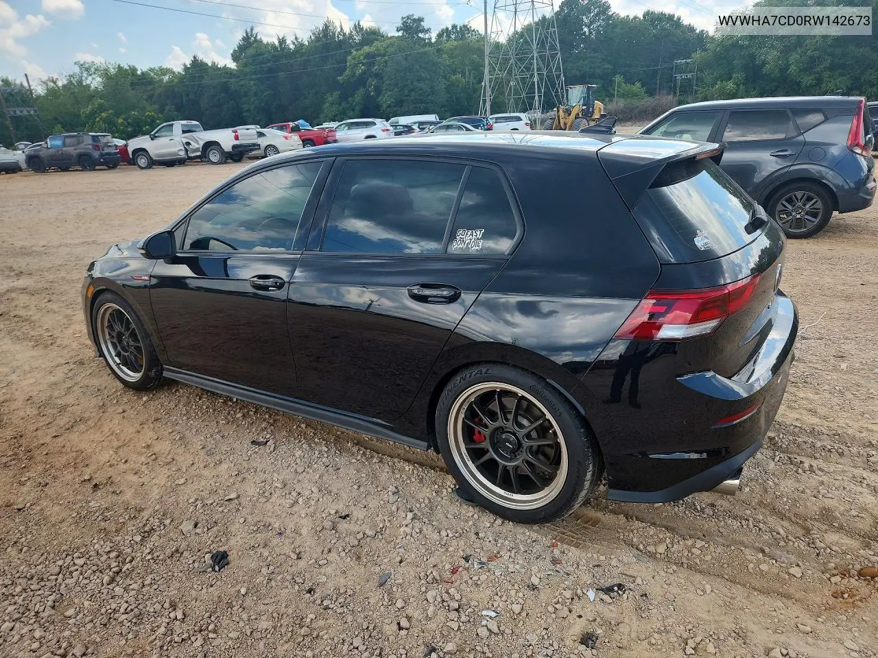 2024 Volkswagen Gti S VIN: WVWHA7CD0RW142673 Lot: 60255136