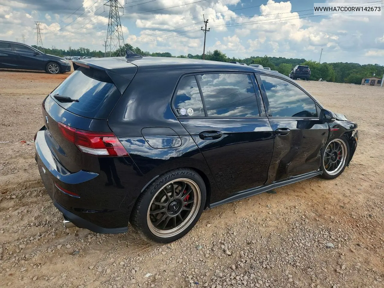 2024 Volkswagen Gti S VIN: WVWHA7CD0RW142673 Lot: 60255136