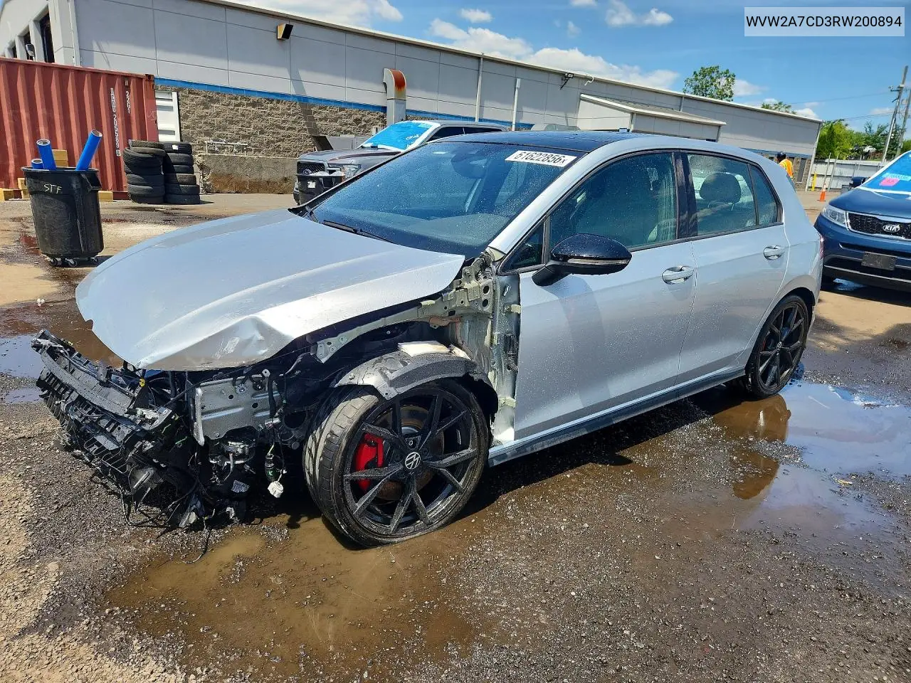 2024 Volkswagen Gti Se VIN: WVW2A7CD3RW200894 Lot: 61622856