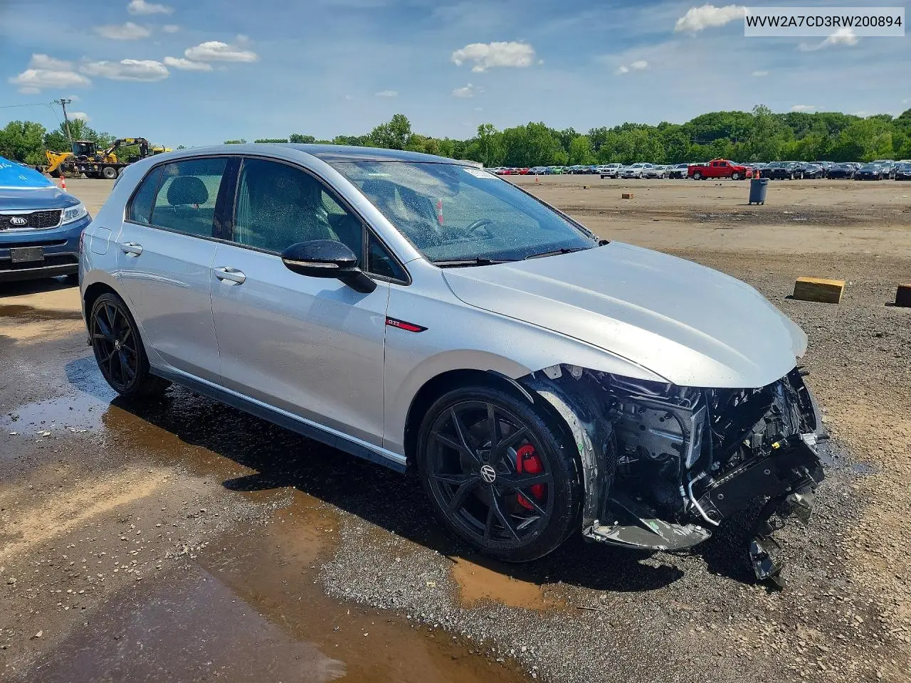 2024 Volkswagen Gti Se VIN: WVW2A7CD3RW200894 Lot: 61622856