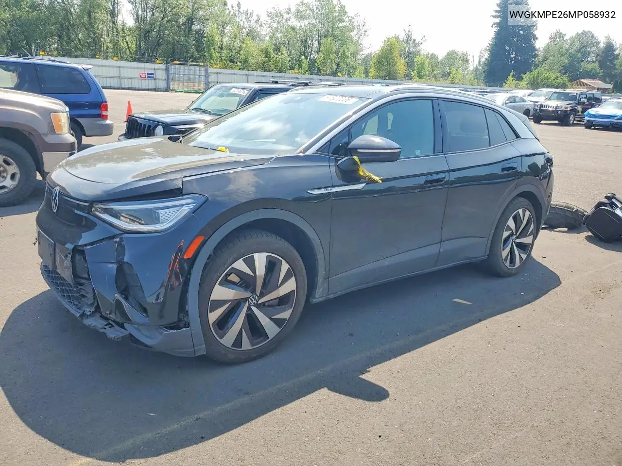 2021 Volkswagen Id.4 Pro S VIN: WVGKMPE26MP058932 Lot: 61820236