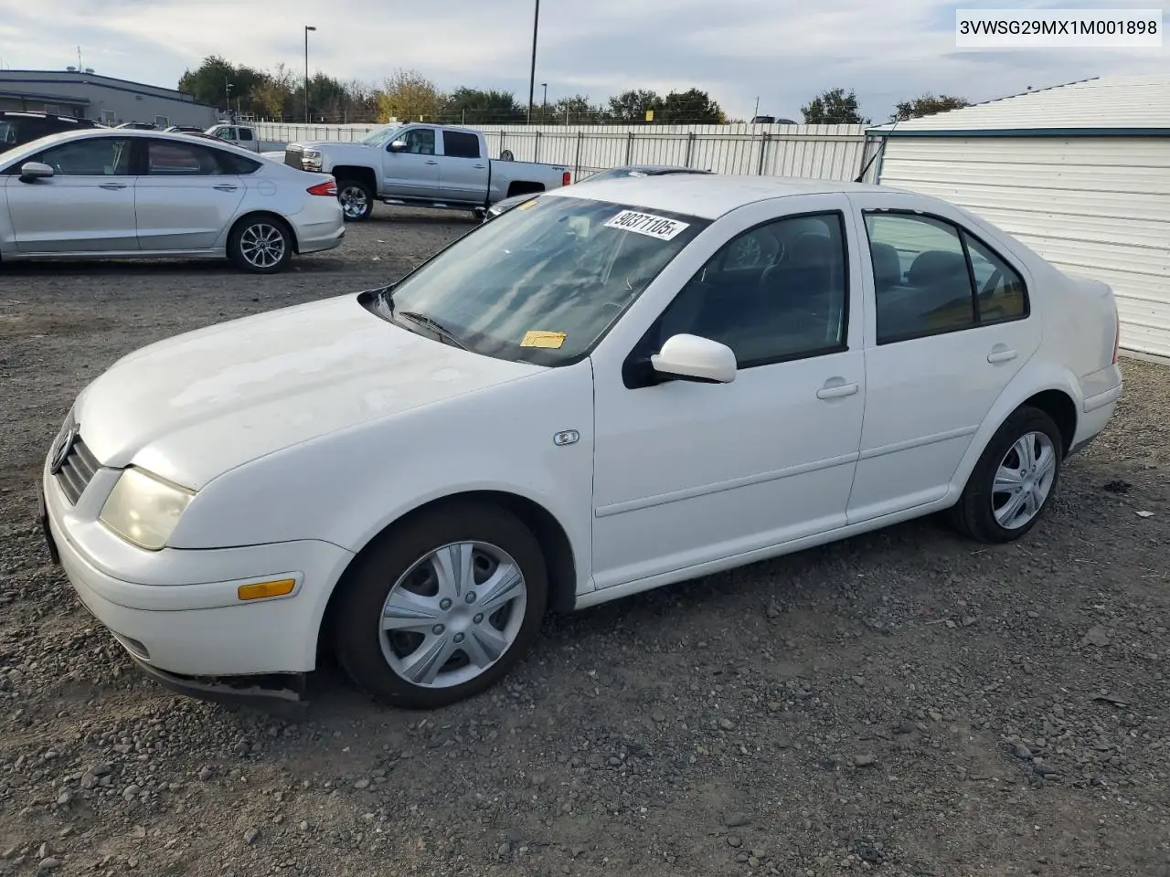 3VWSG29MX1M001898 2001 Volkswagen Jetta Gls