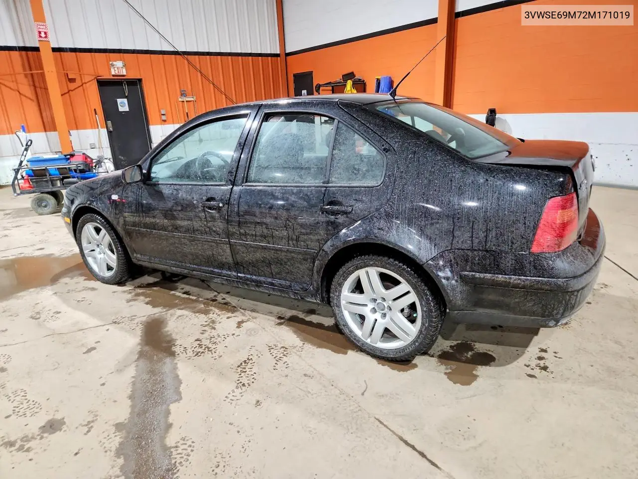 2002 Volkswagen Jetta Gls VIN: 3VWSE69M72M171019 Lot: 55972066