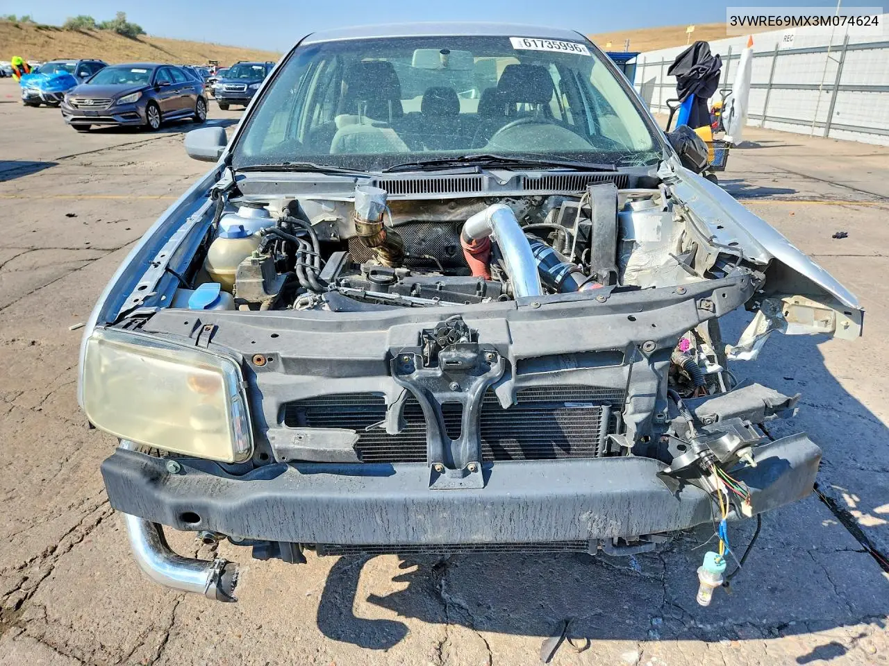 2003 Volkswagen Jetta Gl VIN: 3VWRE69MX3M074624 Lot: 61735996