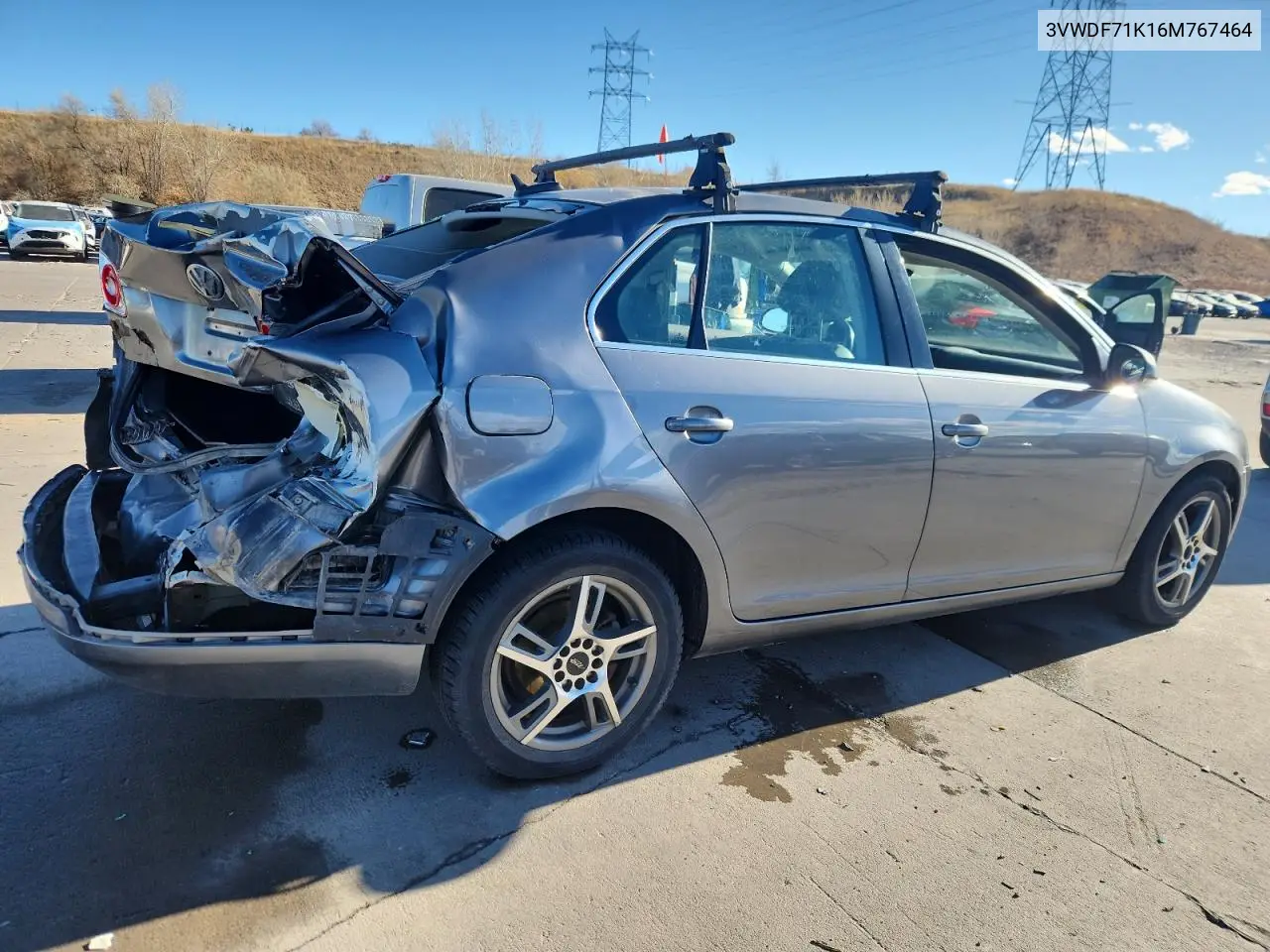 3VWDF71K16M767464 2006 Volkswagen Jetta 2.5L Leather