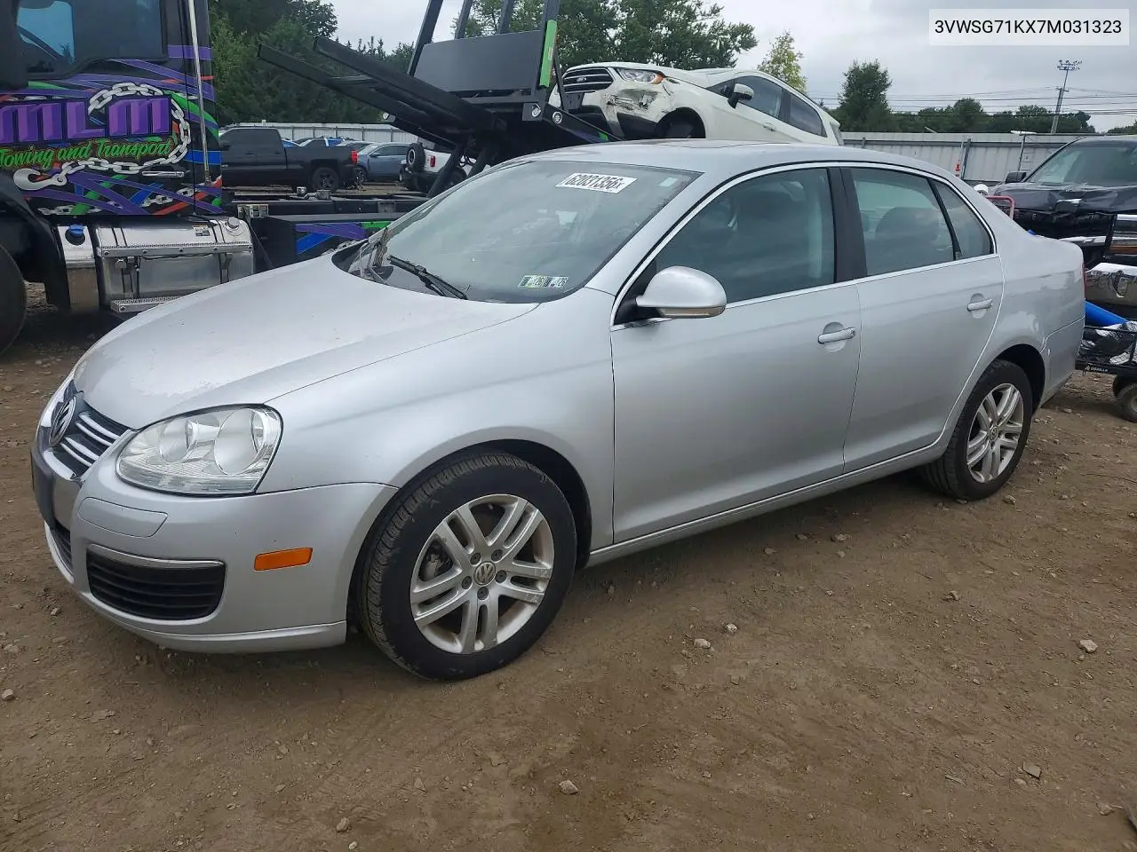 2007 Volkswagen Jetta 2.5 Option Package 1 VIN: 3VWSG71KX7M031323 Lot: 62031356