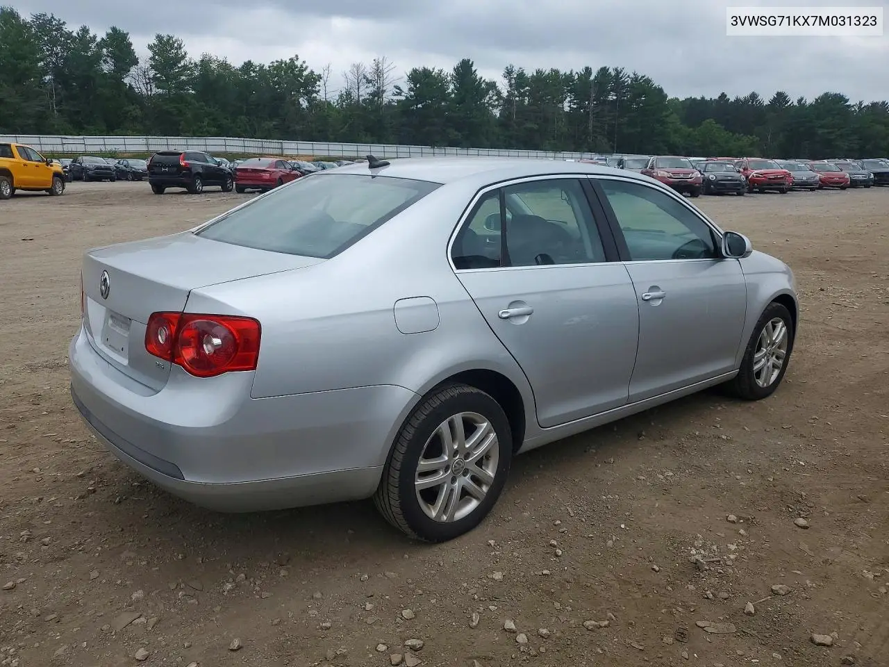 2007 Volkswagen Jetta 2.5 Option Package 1 VIN: 3VWSG71KX7M031323 Lot: 62031356