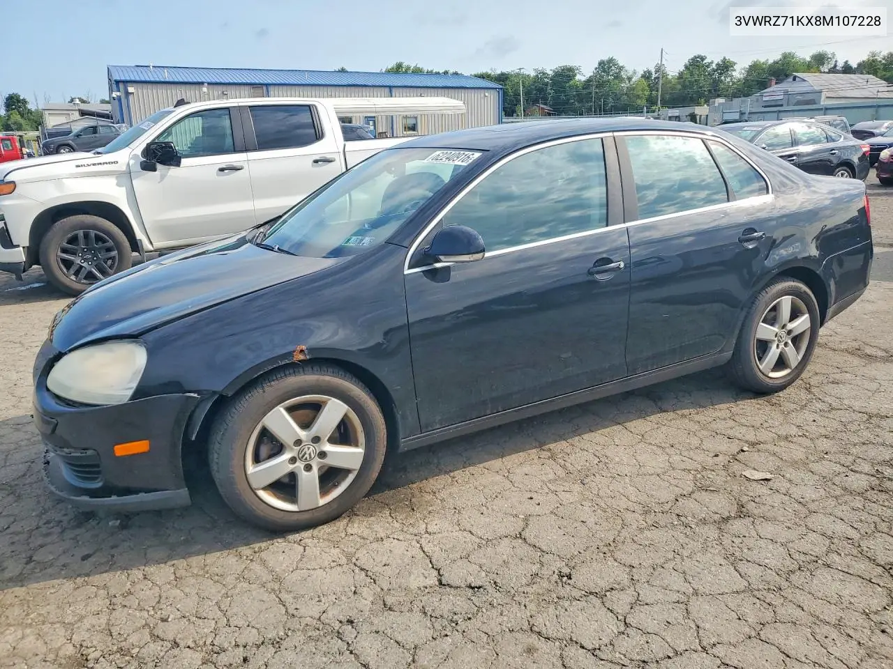 2008 Volkswagen Jetta Se VIN: 3VWRZ71KX8M107228 Lot: 62240916