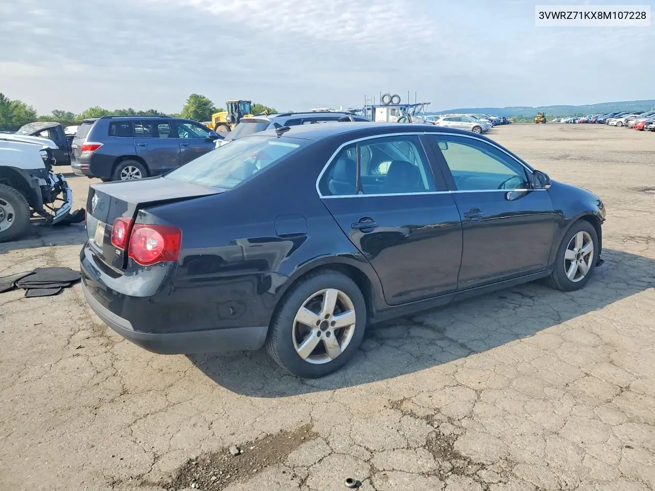 2008 Volkswagen Jetta Se VIN: 3VWRZ71KX8M107228 Lot: 62240916