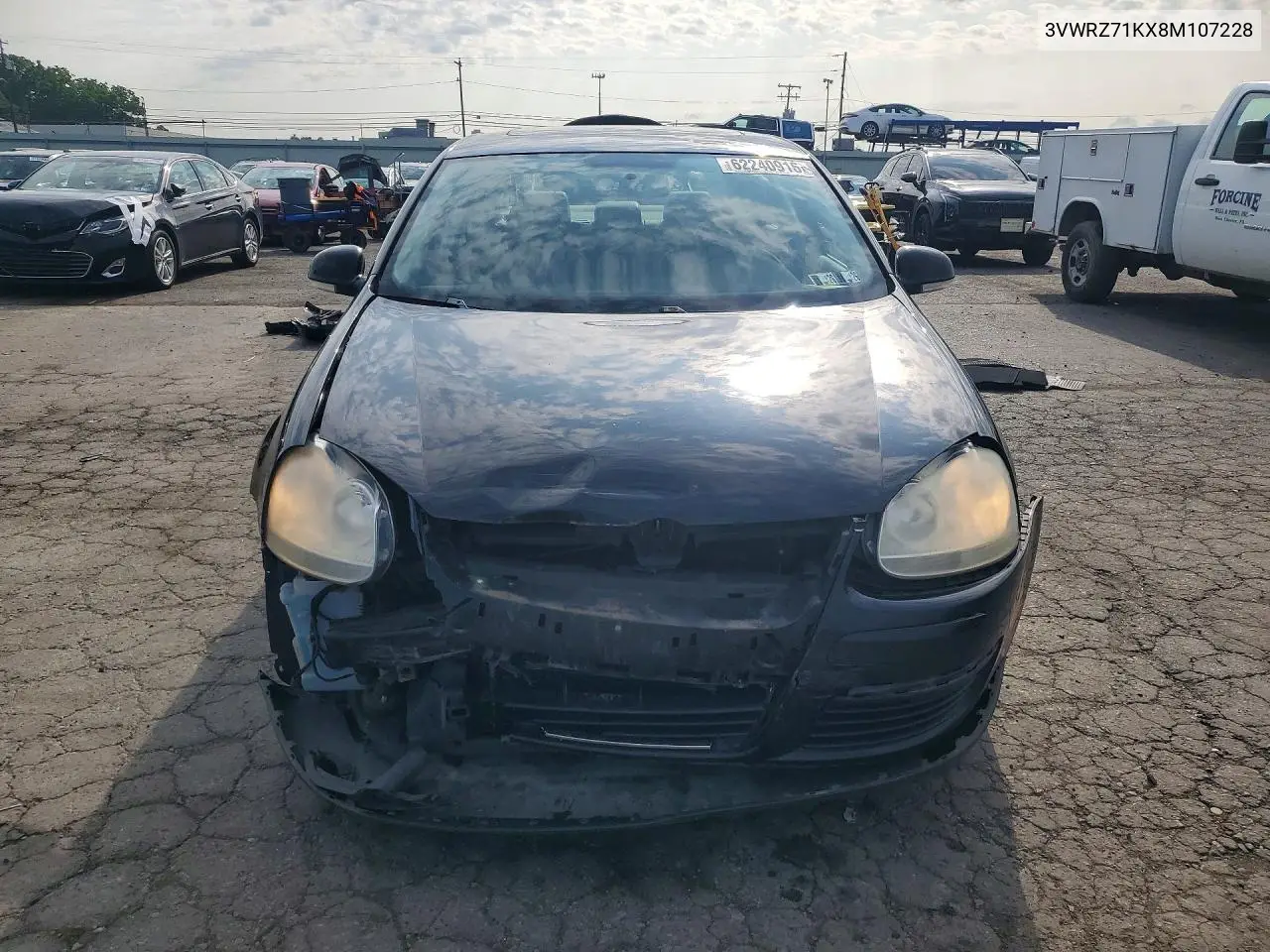 2008 Volkswagen Jetta Se VIN: 3VWRZ71KX8M107228 Lot: 62240916