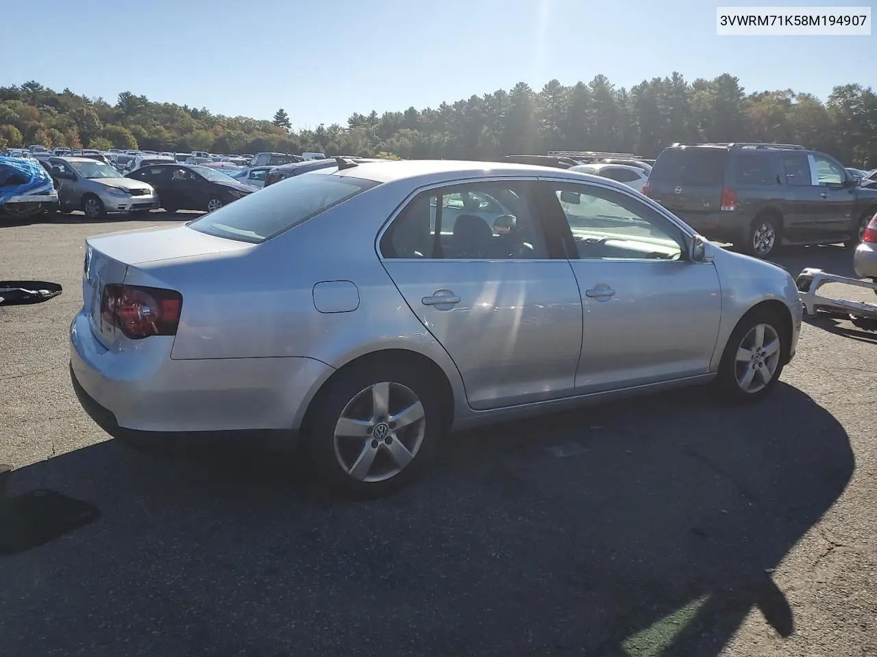 3VWRM71K58M194907 2008 Volkswagen Jetta Se