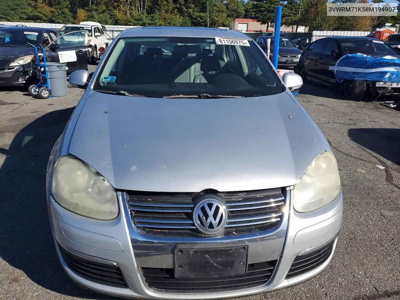 3VWRM71K58M194907 2008 Volkswagen Jetta Se
