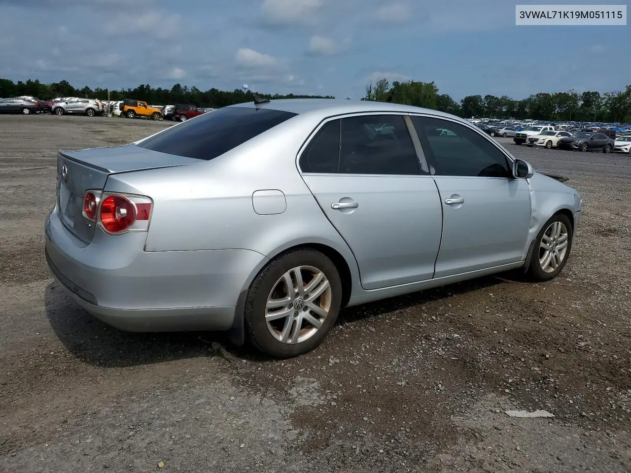 2009 Volkswagen Jetta Tdi VIN: 3VWAL71K19M051115 Lot: 61560376