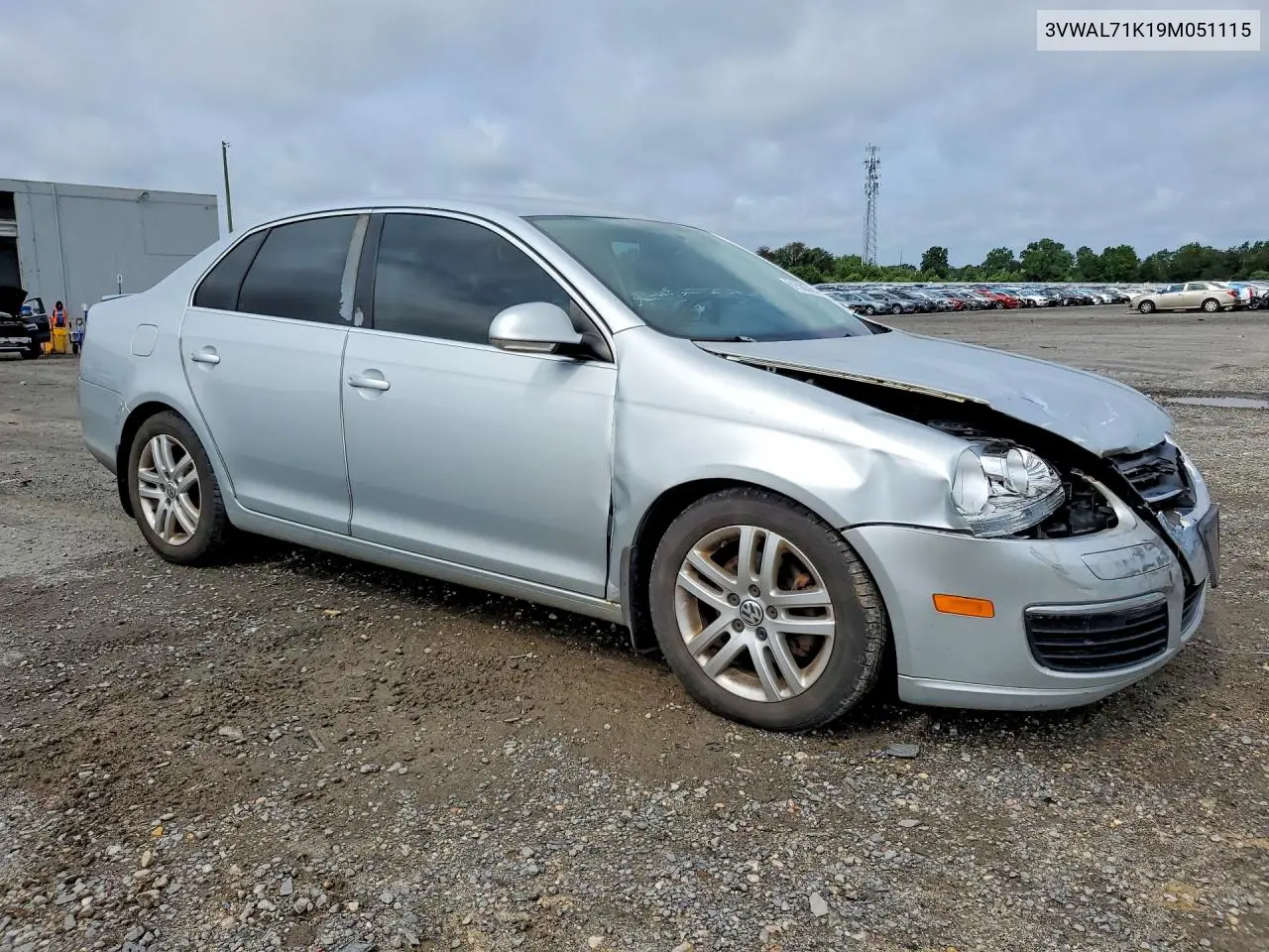 2009 Volkswagen Jetta Tdi VIN: 3VWAL71K19M051115 Lot: 61560376