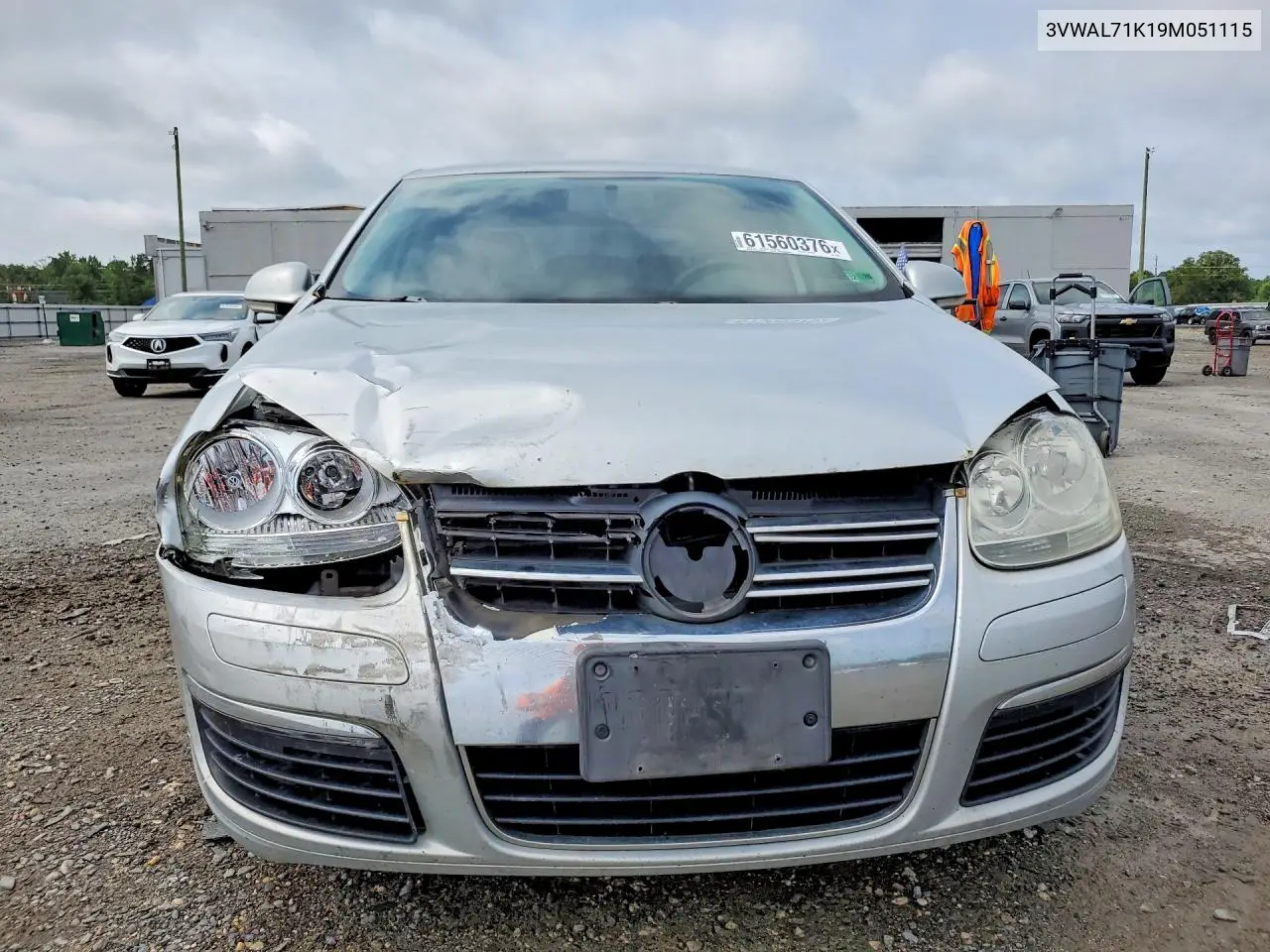 2009 Volkswagen Jetta Tdi VIN: 3VWAL71K19M051115 Lot: 61560376