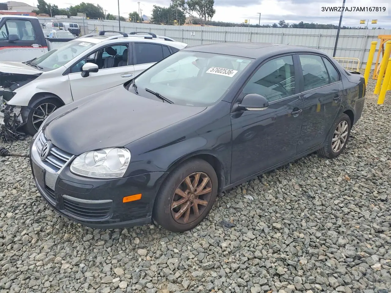 2010 Volkswagen Jetta Se VIN: 3VWRZ7AJ7AM167819 Lot: 57602536